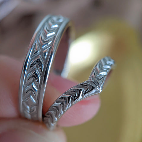 John and Meg's Engraved Wedding Rings