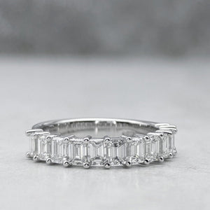 Cassie's Emerald Cut Anniversary Ring