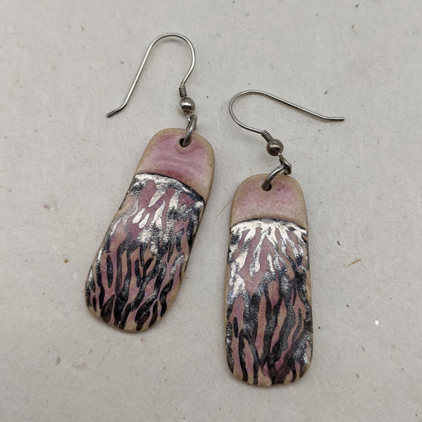 Ceramic Earrings - Pink