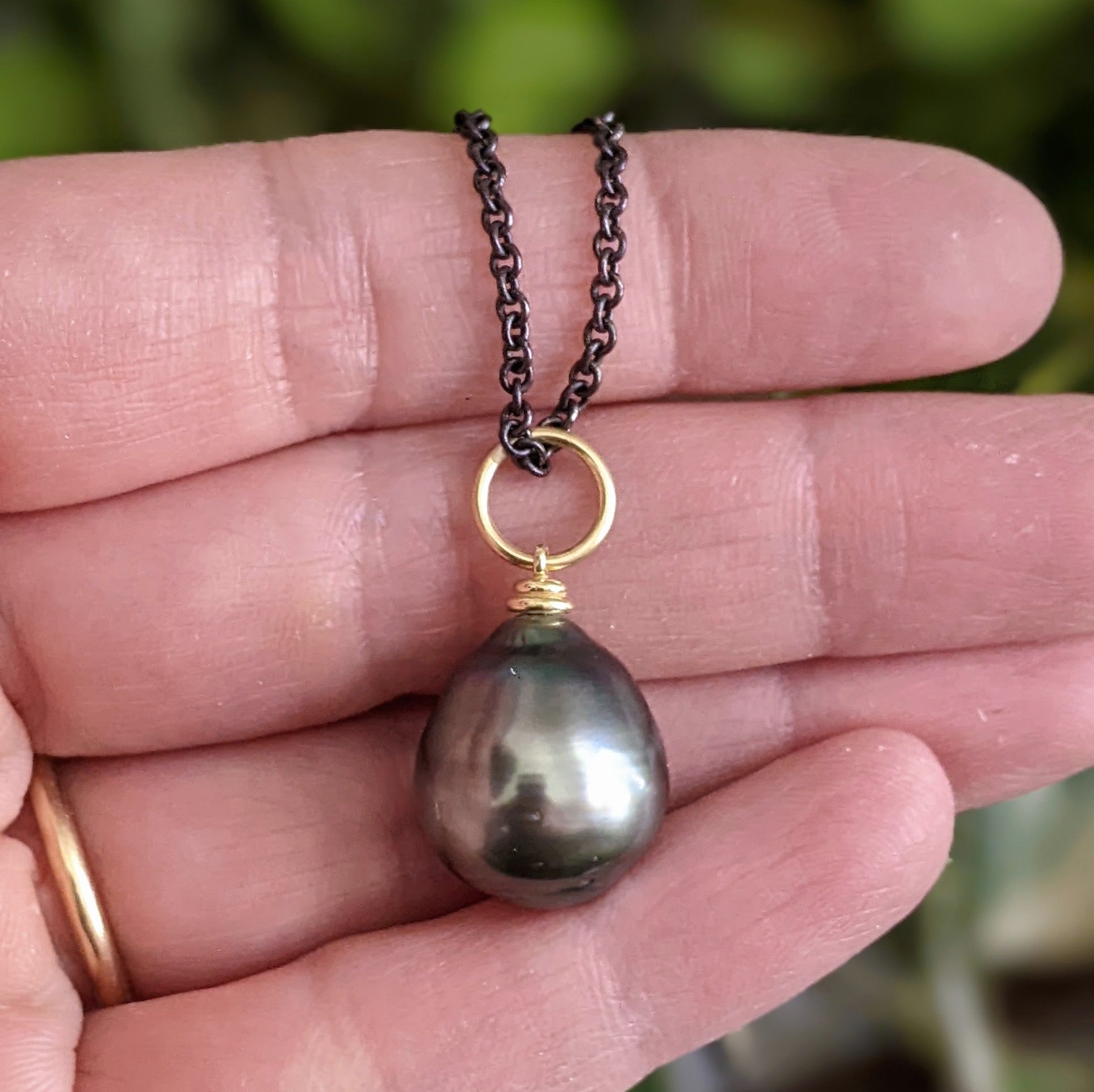 Wild Baroque Pearl Pendant Necklace - 001