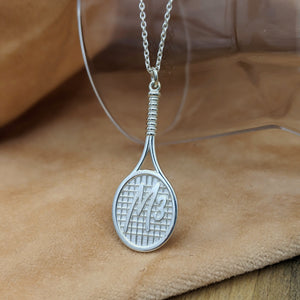 Tennis Racket Necklace for a Tennis Superstar