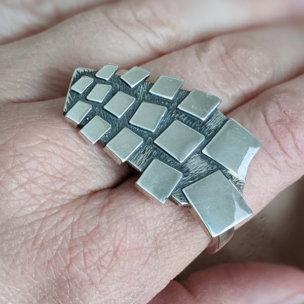 Mirror Wall Two Finger Ring